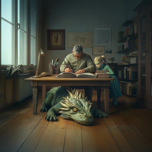 Scene through portal